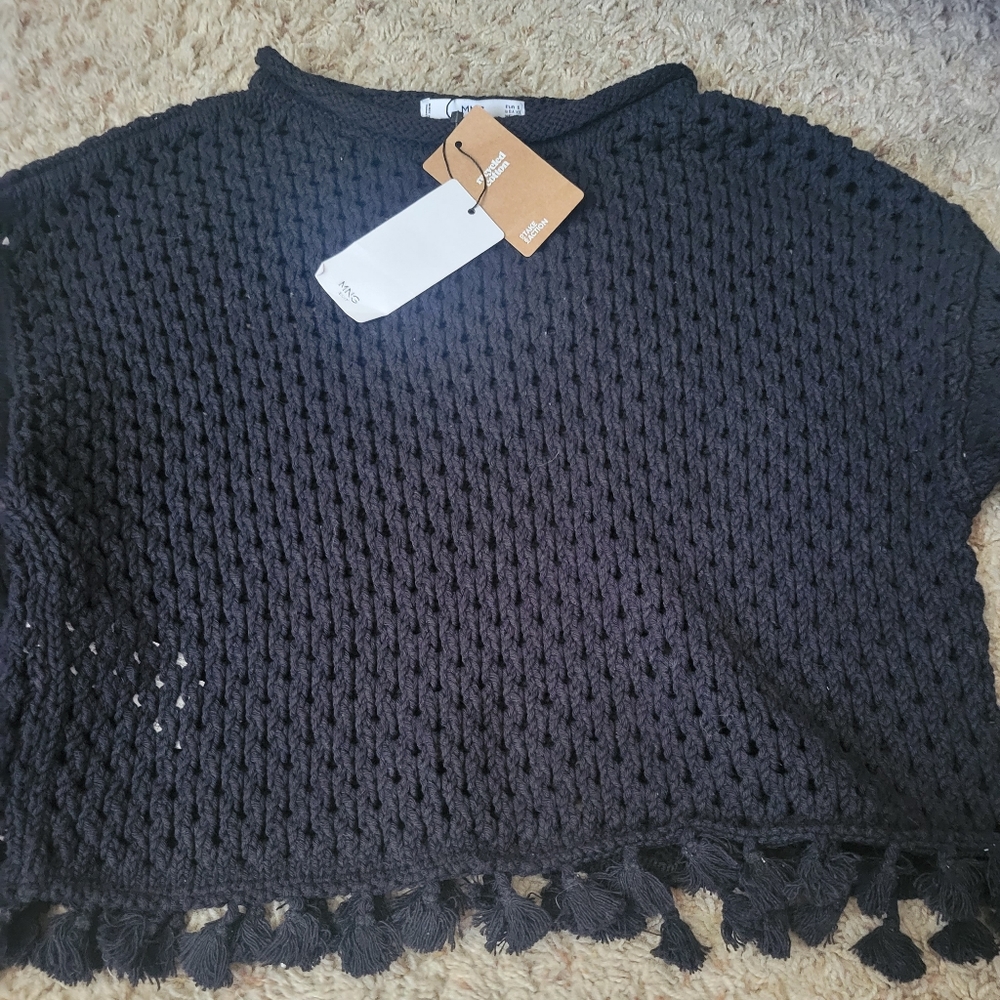 MNG tassel sweater